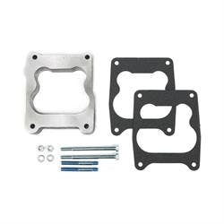 Trans-Dapt 2109 Quadrajet Spacer, Open, Cast Aluminum, 1 Inch