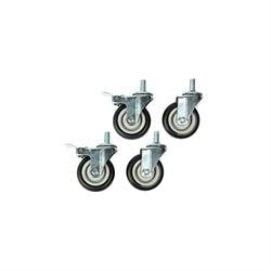 Titan Tools 21005 Heavy Duty Swivel Caster Set / 4, 4 Inch