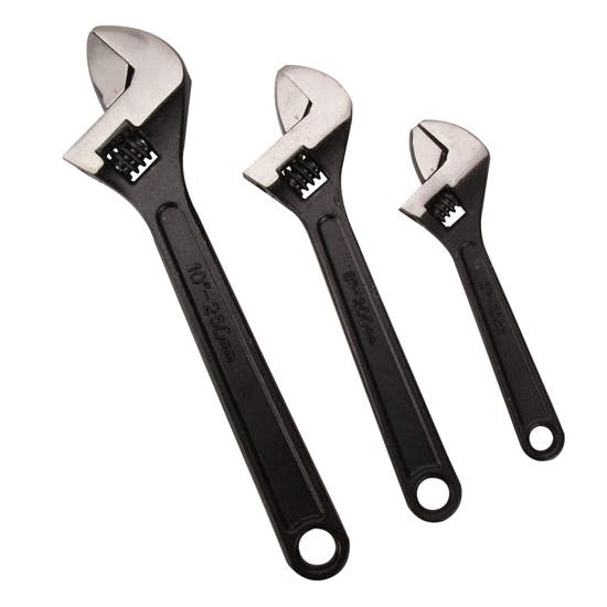 Titan Tool 3 Piece Forged Adjustable Wrench Set