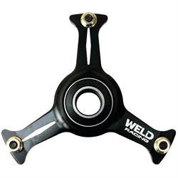 Weld Racing C8082B-RT3 Micro 3-Spoke Hub, No Brake Mount, Black