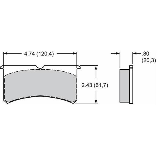 Wilwood 15B-5939K Poly-B Brake Pad S/L Set of 4