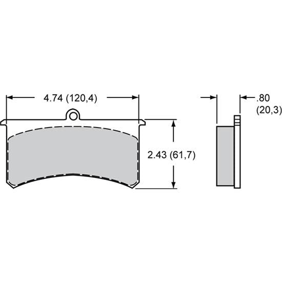 Wilwood 150-8856K BP-10 Superlite Brake Pads, Set/4