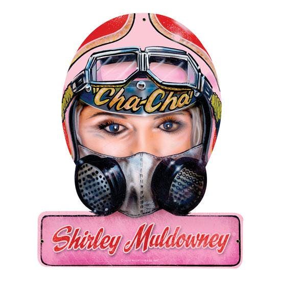 Shirley Muldowney Helmet Metal Sign