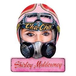 Shirley Muldowney Helmet Metal Sign