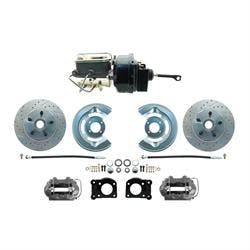 1964-66 Ford Mustang Drilled/Slotted Front Disc Brake w/Spindles