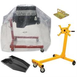 1000 LBS Engine Stand Storage Kit, Bag/Lift Plate/Drip Tray