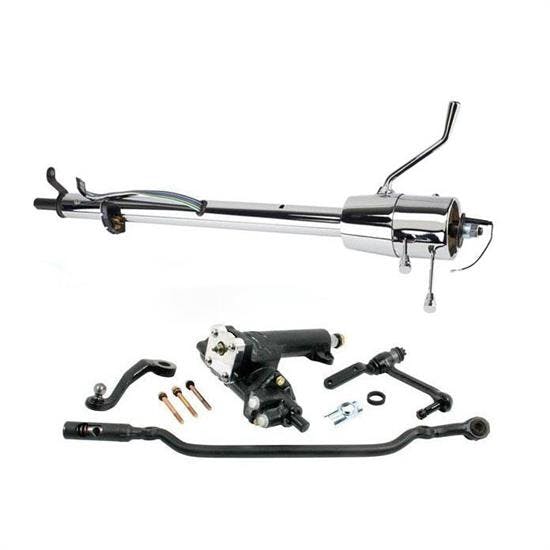 57 Chevy Power Steering Conversion Kit w/Chrome Tilt/Shift Column