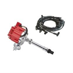 HEI Distributor & MSD Wire Kit, Small Block/Big Block Chevy, Red