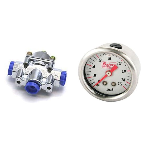 Holley Fuel Pressure Regulator & Liquid Filled Gauge Kit 14PSI