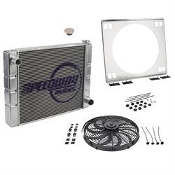 Universal SBC/BBC Radiator Kit w/Single Electric Fan, 26 Inch