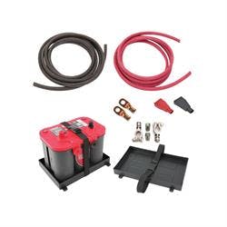 Car Battery Relocation Kit w/Plastic Hold Down Tray