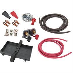 Car Battery Relocation Kit w/Plastic Hold Down Tray w/Batt Disc