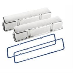 Small Block Chevy Polished Aluminum Tall Valve Covers & Gaskets