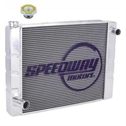 Speedway Ford Universal Alum Radiator & Cap, 31 Inch 29-31 psi