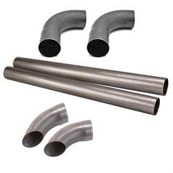 Exhaust Extension Pipes, 90 Deg Elbows and Turn Downs, 3-1/2"