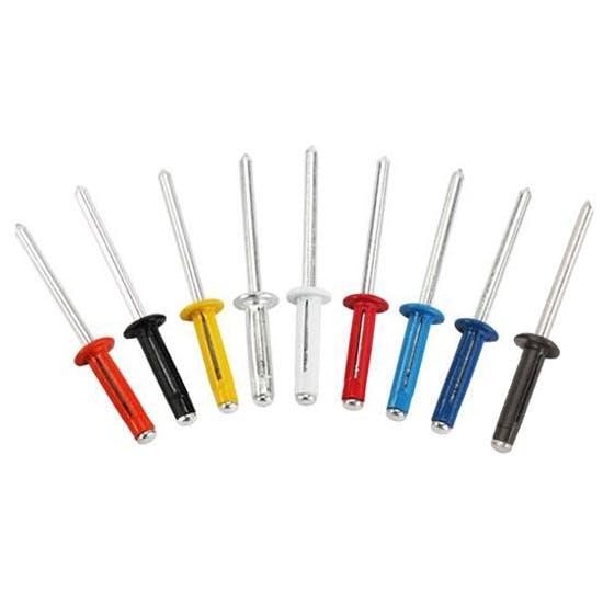 Exploding Rivets w/Double End Drill Bits 3/16 Aluminum Small Head
