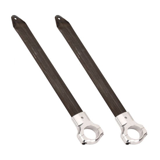Nose Wing Stand and Tube Clamps, Sprint Car, Left & Right 
