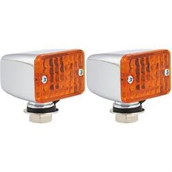 Universal Specialty Light, Single Filament Bulb, Amber Lens, Pair