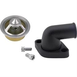 Small Block Chevy 90 Degree Swivel Neck & 180 Degree Thermostat