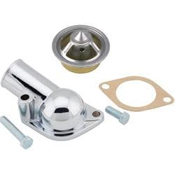 1966-86 Chevy Chrome Water Neck & 180 Degree High Flow Thermostat