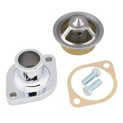 Chevy Chrome Water Neck & 180 Degree High Flow Thermostat