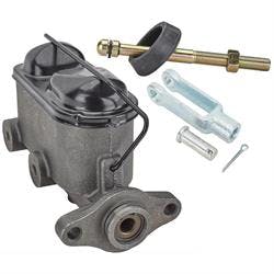 Dual Feed Brake Master Cylinder, 1 Inch Bore & 3/8 Forged Yoke