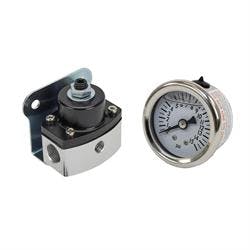 Speedway Fuel Pressure Regulator 5-12 psi & Gauge 0-15 psi