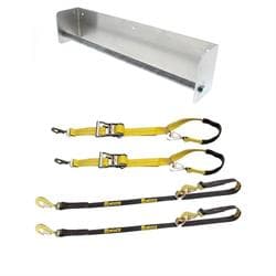 Speedway Tow Strap Hanger, 10,000 Tie Back and Down Strap Kit
