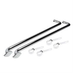 Speedway 80" Chrome Plated Lake Exhaust Pipes & Mounting Brackets