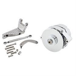 King Chrome GM One Wire Alternator, 100 Amp w/Outboard Bracket