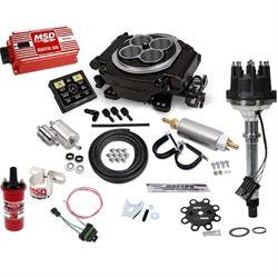 Holley Sniper EFI Black w/Fuel Supply/Dist/Coil/Ignition, SBC/BBC