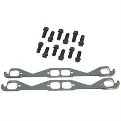 Small Block Chevy Square Port Header Gaskets & 3/8-16 Bolts