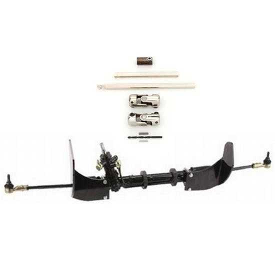 1955-57 Chevy Power Rack & Pinion with Aftermarket Steering Shaft