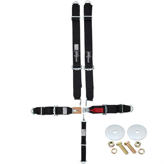 5 Point Seat Belt Combo, Latch & Link, Pull Down w/Hardware