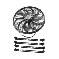 SPAL Pull Type Curved Blade Radiator Cooling Fan & Mount Kit