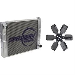 Chevy SBC/BBC Universal Aluminum Radiator w/Race Fan