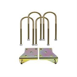 Leaf Spring Lower Shock Mounting Plates, 2.5 In Spring w/U-Bolts