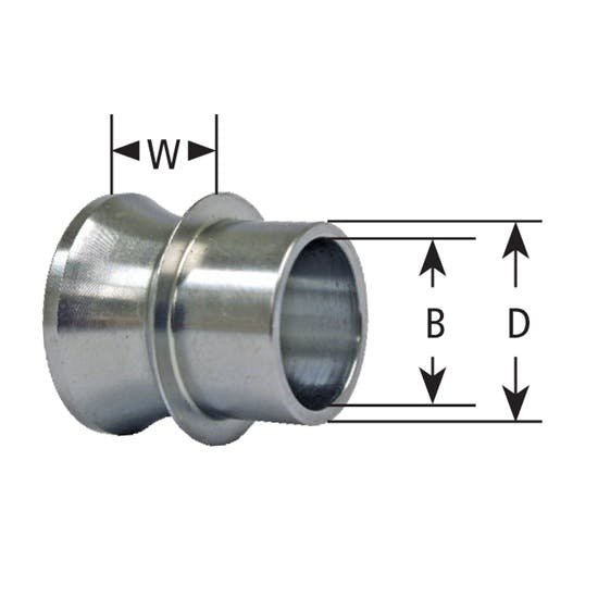 Speedway Motors High Misalignment Spacer,5/8 Inch OD,1/4 In Width