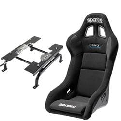 Sparco EVO QRT Racing Seat and Universal Brackets, Extra Large