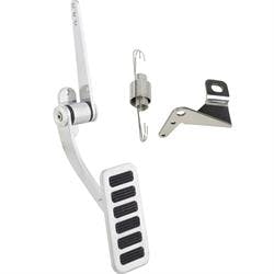 Universal Polished Aluminum Throttle Pedal, Carb Bracket & Spring