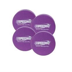 Speedway Black Foam Mud Plug - 15 Inch Wheel, 4 Pack