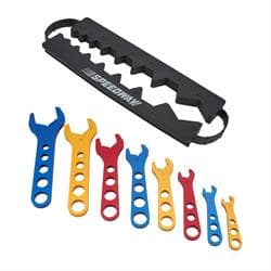 Aluminum AN Wrench Set and Bench Vise Fitting Holding Fixture