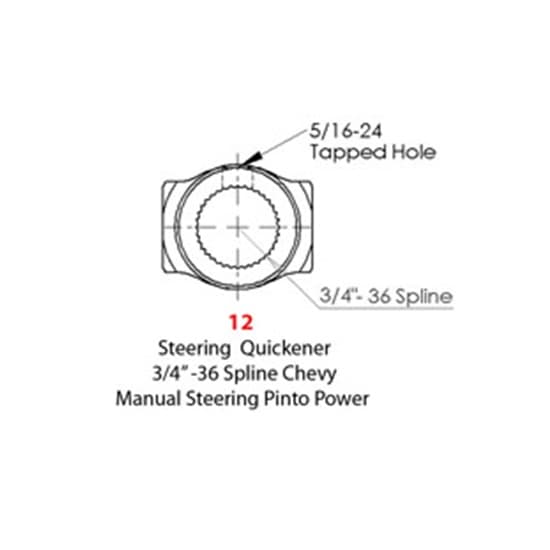 Sweet Mfg. 401-31219 3/4-36 Spline x 3/4 Inch DD U joint