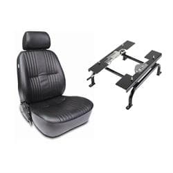 Pro-90 Series Bucket Seat, Driver Side, Black, with Seat Mount