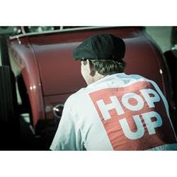 Hop Up Classic Block T-Shirt, White