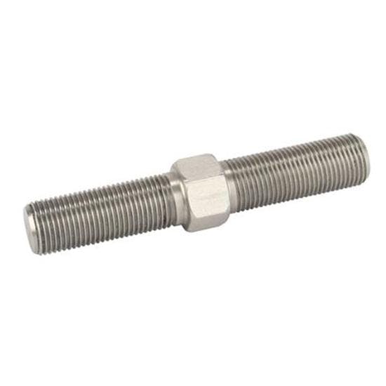 Stainless Steel Double Adjuster, 5/8-18 Threads, 4-1/4 Inch Length