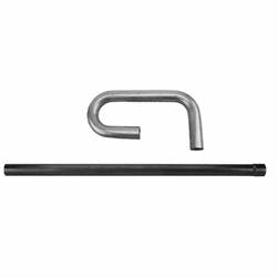 Combo Exhaust Pipe Tubing and 46 Inch Long Tube, 2-1/2 Inch