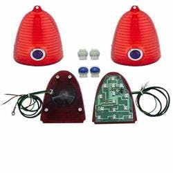 1955 Chevy LED Tail Light Conversion Kit, Blue Dot