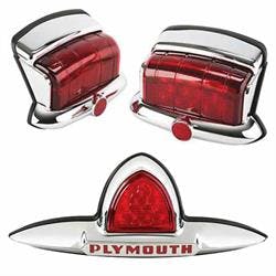 1946-48 Plymouth LED Tail Lights and Sedan Brake Light