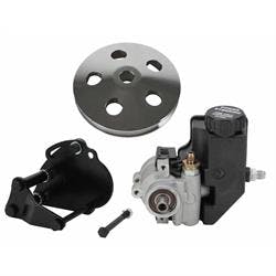 High-Flow Aluminum Power Steering Pump, Pulley & Bracket